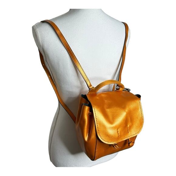 Coach Orange Leather Mini Backpack - Coach main image 11